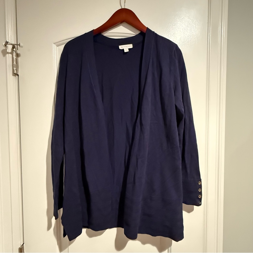 BNWT - Charter Club Navy Blue Cardigan Sweater
